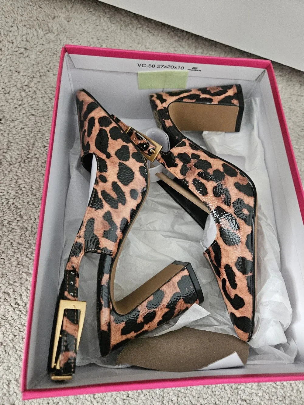 Vince Camuto New In Box Amaryn Slingback Pump Leopard Size 8.5